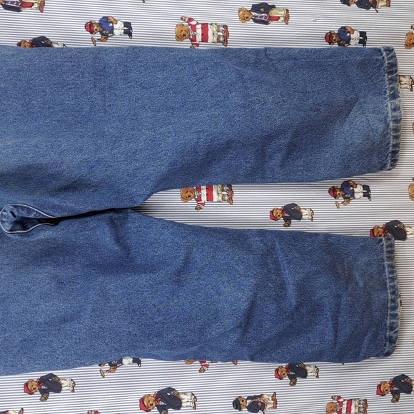 Y2K Riggs Workwear by Wrangler dura smiled Med wash loose fit tapered jeans42/32 - Picture 4 of 9